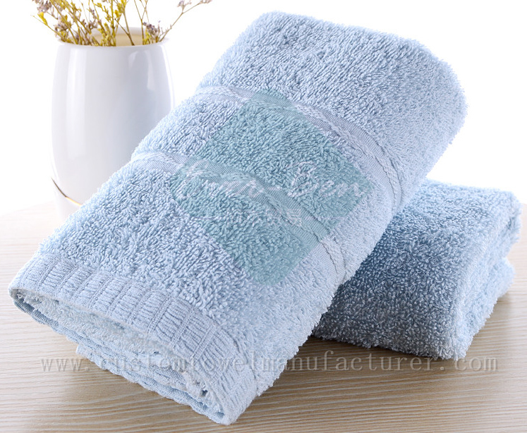 China Bulk Custom Blue Makeup Towels Exporter for Germany France Italy Netherlands Norway Middle-East USA